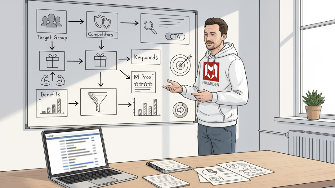 Marketing-Thesis entsteht: Keyword-Recherche und Wettbewerbsanalyse für bessere Conversion
